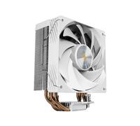 Mars Gaming MCPU-X4, Dissipateur CPU 230W TDP, 4x Heatpipes HCT Nouvelle Génération, Ventilateur PWM SI Extreme-Silence 120mm, Noyau en Cuivre Équilibré, Compatibilité Universelle Intel et AMD, Blanc