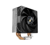 Mars Gaming MCPU-X4, Dissipateur CPU 230W TDP, 4x Heatpipes HCT Nouvelle Génération, Ventilateur PWM SI Extreme-Silence 120mm, Noyau en Cuivre Équilibré, Compatibilité Universelle Intel et AMD, Noir