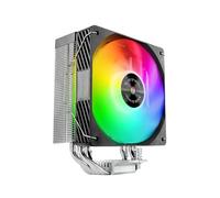 Mars Gaming MCPU-X4ARGB, Ventirad CPU 220W TDP, 4x Heatpipes HCT Nouvelle Génération, Ventilateur PWM SI Extreme-Silent ARGB 120mm, Noyau en Cuivre Hyper-Équilibré, Compatibilité Intel et AMD, Noir