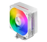 Mars Gaming MCPU-X4ARGB, Ventirad CPU 220W TDP, 4x Heatpipes HCT Nouvelle Génération, Ventilateur PWM SI Extreme-Silent ARGB 120mm, Noyau en Cuivre Hyper-Équilibré, Compatibilité Intel et AMD, Blanc