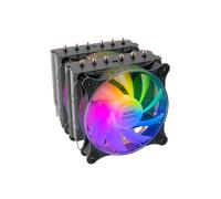 Mars Gaming MCPU-XT Refroidisseur CPU Air Double Tour 300W TDP, 2x120mm ARGB, 6 Caloducs Cuivre, Aluminium, Socket Intel/AMD (LGA 1700/AM5)