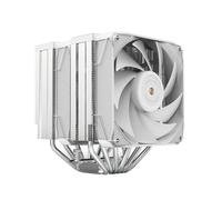 Mars Gaming MCPU-XU6, Dissipateur CPU Double Tour, TDP 350W, 2x Ventilateurs à Lames Hybrides et Palier FDB en Cuivre Hyper-équilibré, 6 Heatpipes Technologie HCT ULTRA, Multisocket Universel, Blanc