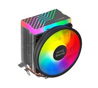 Ventilateur PC Dual FRGB Mars Gaming MCPU33 3 Heatpipes HCT TDP 140W Ventilateur 11cm Noir
