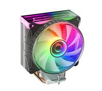 Mars Gaming MCPUVR, Ventirad pour CPU, Double Miroir Infini ARGB, 4 Heatpipes HCT, TDP 180W, Ventilateur PWM Ultra-silencieux 12cm, Noir