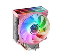 Mars Gaming MCPUVRP, Ventirad pour CPU, Double Miroir Infini ARGB, 4 Heatpipes HCT, TDP 180W, Ventilateur PWM Ultra-silencieux 12cm, Rose
