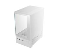 Mars Gaming Boîtier gaming MicroATX MC-SE2 – Verre trempé latéral et frontal, FRGB 120mm, Blanc
