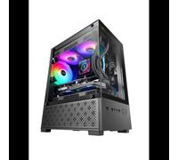 Mars Gaming MCSE2 Boîtier PC Mini Tower Noir, Micro ATX/Mini-ITX, Vitre Trempée, 1x120mm AR, USB 3.2 Gen 1, Radiateur 240mm, HDD 3.5", SSD 2.5"