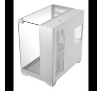 Mars Gaming MCVISIONW Boîtier PC Midi Tower Blanc ATX/micro ATX/Mini-ITX, Métal/Verre Trempé, 1x3.5", 3x2.5",Ventilation 120/140mm, USB 3.2 Gen 1