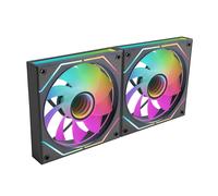 Mars Gaming MF-3DPROX2R, 2x 120mm Fan Kit, Reverse Blades, ARGB Triple Infinity