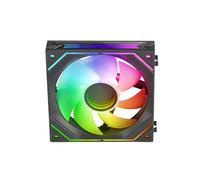 Mars Gaming MF-LINKFINITY Noir, Ventilateur Modulaire PWM 120mm, Système de Connexion LINKFINITY, Ã‰Clairage Infinity Mirror ARGB 360°, Ultra-Silencieux 12dB