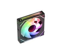 Mars Gaming MF-LINKFINITY Noir, Ventilateur Modulaire PWM 120mm, Système de Connexion LINKFINITY, Éclairage Infinity Mirror ARGB 360°, Ultra-Silencieux 12dB