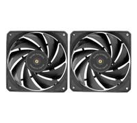 Mars Gaming MF-NCLX2 Boitier PC Ventilateur 12 cm Noir 2 pièce(s)