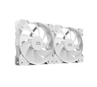 Mars Gaming MF-PWMX2 Blanc, Kit 2 Ventilateurs 120mm, Ultra-Silencieux FDB 12dB, Système Anti-Vibration, Système PWM