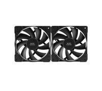 Mars Gaming Kit 2 ventilateurs MF-PWMX2 Noir 120mm FDB ultra-silencieux 12 dB PWM anti-vibration