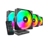 Lot de 4 Ventilateurs de boitier Mars Gaming MF-SI RGB - 12cm (Noir)
