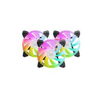 Mars Gaming MF3A - Kit de 3 Ventilateurs 120mm ARGB Rainbow 1100 RPM, 14 dB, 39 CFM, 2.03 mmH2O, FDB, Connecteurs 3-pin + 4-pin