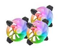 Lot de 3 Ventilateurs boitier MF-3AR RGB - 12cm (Noir)