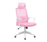 Mars Gaming MGC-ERGOLITE, Chaise Gaming Ergonomique, Support Maille Respirante, Appui-tête et Support Lombaire Réglables, Hauteur Ajustable et Siège Coussiné, Piston à Gaz Classe 3, Acier, Rose