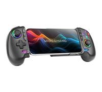 Mars Gaming MGPXPRO, Gamepad Bluetooth 5.0 2en1, Support Smartphone jusqu'à 7", Joysticks et Gâchettes Magnétiques Hall Effect, Boutons Macro et Turbo, PS4|Switch|Switch 2|PC|Android|iOS 13.0+, Noir