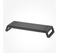 Mars Gaming MGS-Pro, Support D'ÉCran Ergonomique, Support Professionnel pour Smartphone et Tablette, Ajustable en 3 Tailles, Tiroir Multifonctionnel, Noir