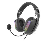 Mars Gaming Casque Gaming MH-Pro ARGB Flow Son Surround Microphone Coussinets AIR 3D Noir