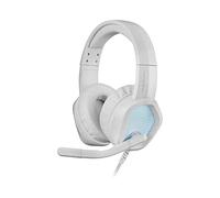 Mars Gaming MH320, Casque Gaming RGB, Son Ultra-Bass 3D, Microphone avec Filtrage du Bruit, Ultraléger Rotatif, Windows/PS4/PS5/XBOX One/Xbox Series X-S/Mac/Switch/Switch 2/Smartphone/Tablette, Blanc