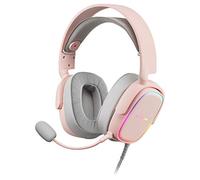 Mars Gaming MHAX, Casque Gaming RGB, Microphone Amovible, Écouteurs HiFi, Windows/PS4/PS5/XBOX One/Xbox Series X|S/Mac/Switch/Switch 2/Smartphone/Tablette, Rose