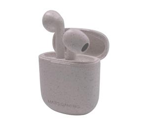 Mars Gaming MHI-ECO, Écouteur sans Fil TWS, Bluetooth 5.1, Microphone, Matériau Organique Wheat Straw