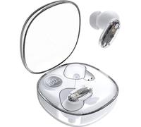 Mars Gaming MHIB2, casque Bluetooth 5.4, son immersif, design ergonomique semi-transparent et ultra-compact, 24 heures de jeu, casque sans fil avec étui et indicateur LED, blanc