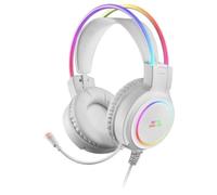 Mars Gaming MHRGBW casque Avec fil Arceau USB Type-A Blanc