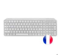 Mars Gaming MK-SILENKEYS Clavier sans fil full-format Français Blanc - low-profile Bluetooth 5.1 dual + 2.4G Copilot 200h
