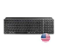 Mars Gaming MK-SILENKEYS, Inglese US, Clavier sans Fil Full-Format Compact, Profil Bas, Switchs Ciseaux Silencieux, Touche Copilot AI, Bluetooth 5.1 Dual 2.4GPRO, Batterie 200h, PC, Mac, Noir