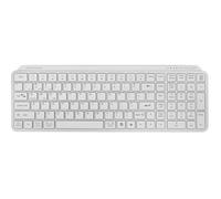 Mars Gaming MK-SILENKEYS, Inglese US, Clavier sans Fil Full-Format Compact, Profil Bas, Switchs Ciseaux Silencieux, Touche Copilot AI, Bluetooth 5.1 Dual 2.4GPRO, Batterie 200h, PC, Mac, Blanc