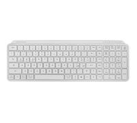 Mars Gaming MK-SILENKEYS, Italiano, Clavier sans Fil Full-Format Compact, Profil Bas, Switchs Ciseaux Silencieux, Touche Copilot AI, Bluetooth 5.1 Dual 2.4GPRO, Batterie 200h, PC, Mac, Blanc