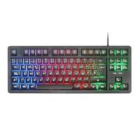 Mars Gaming MK023, Clavier Gaming TKL, Technologie Hybride H-Mech, Éclairage FRGB Rainbow, Anti-ghosting, Compatibilité