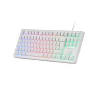 Mars Gaming MK023 clavier Jouer USB QWERTY Espagnole Blanc
