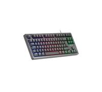 Mars Gaming MK023FR Clavier Gaming TKL AZERTY FR Noir, Switches H-Mech Red, Rétroéclairage FRGB, Anti-Ghosting, USB, Compatible Windows/Linux/macOS