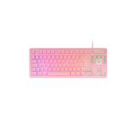 Mars Gaming MK023PFR Clavier Gaming USB Français Rose TKL H-Mech Red Anti-Ghosting FRGB, ABS, 20M frappes, Windows/Linux/Mac/PS/Xbox/Switch