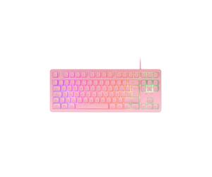 Mars Gaming MK023PFR Clavier Gaming USB Français Rose TKL H-Mech Red Anti-Ghosting FRGB, ABS, 20M frappes, Windows/Linux/Mac/PS/Xbox/Switch