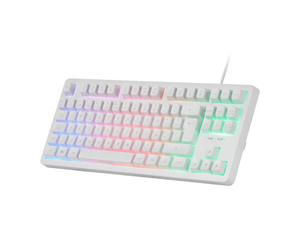 Mars Gaming MK023W clavier USB AZERTY Français Blanc