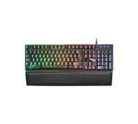 MARS GAMING MK320 - Clavier - full size - backlit - USB - QWERTY - Espagnol - commutateur : H-Mechanical Red - noir