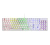 Mars Gaming MK422 Blanc, Clavier Mécanique Gaming RGB, Antighosting, Switch Mécanique Marron, Langue Française
