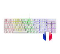 Mars Gaming MK422 clavier USB AZERTY Français Blanc