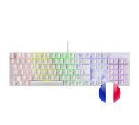 Mars Gaming MK422 clavier USB AZERTY Français Blanc