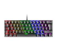 Clavier Mécanique FRGB MK60 Noir Antighosting Switch Mécanique Bleu Langue Français