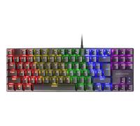 Mars Gaming Clavier Gaming Mécanique MK80 TKL FRGB Switch Mécanique Marron AZERTY Noir Antighosting
