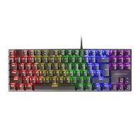 Mars Gaming MK80 Noir, Langue Français, Clavier Gaming Mécanique TKL FRGB, Antighosting, Switch Mécanique Bleu