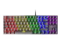 Mars Gaming MK80 Noir, Langue Italien, Clavier Gaming Mécanique TKL FRGB, Antighosting, Switch Mécanique Rouge