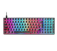 Mars Gaming MKMINIPRO, Clavier Mécanique Ultra-Compact 60%, Commutateurs Mécaniques Hot-Swap, Éclairage RGB Chroma, Clavier Gaming Antighosting, Multiplateforme, Switch Bleu Français, Blanc