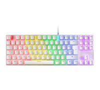 Mars Gaming Clavier mécanique MKMINIPRO 60% Switch bleu Hot-swap RGB Chroma Antighosting Blanc